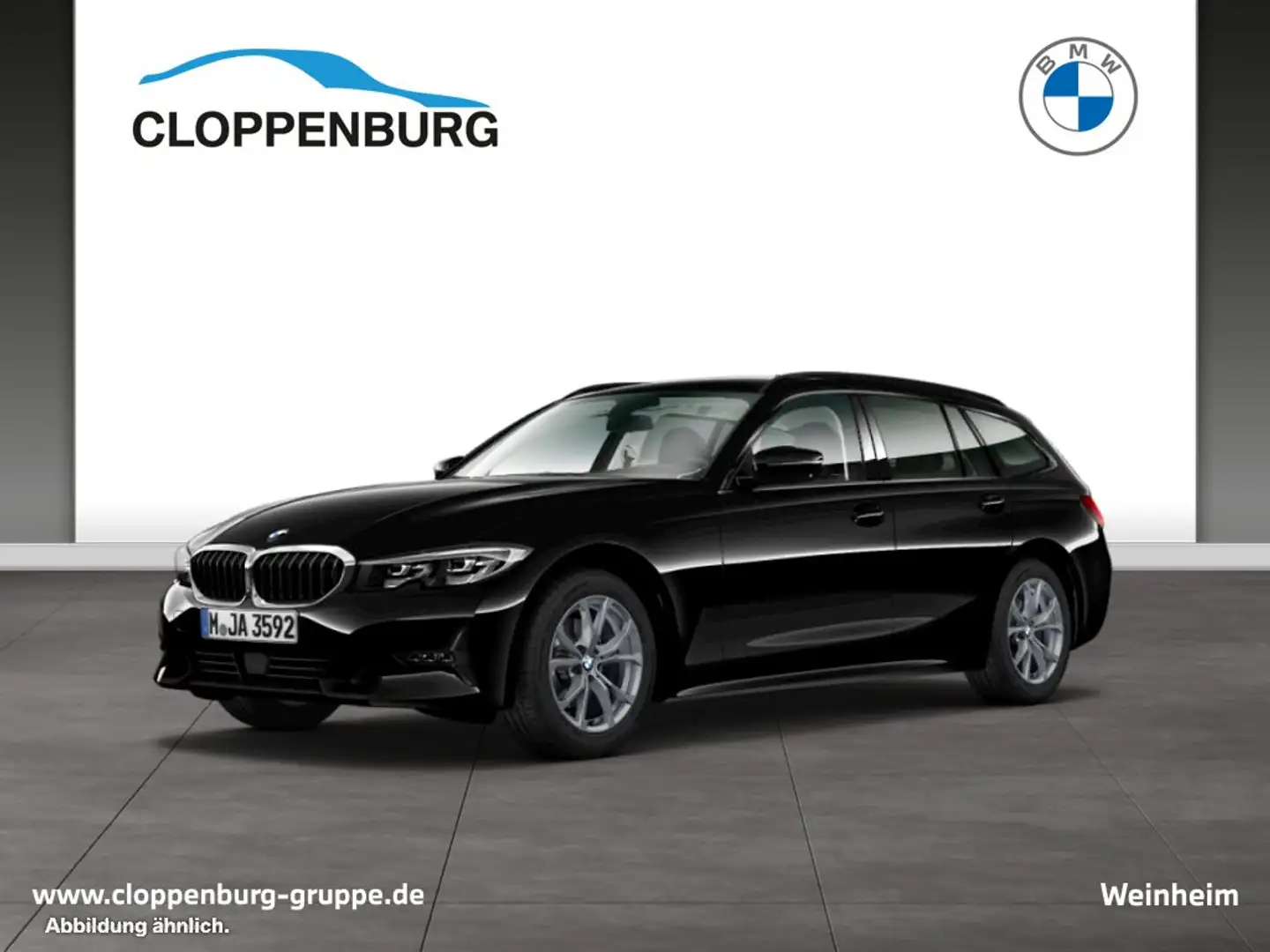 BMW 320 d Touring SportLine+LED+SHZ+ACC+Stop&Go Zwart - 1