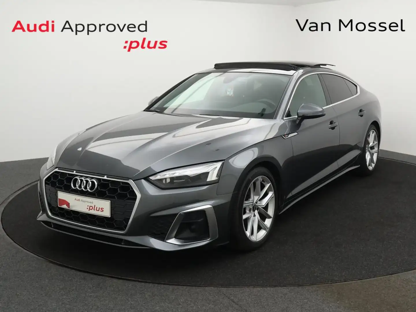Audi A5 Sportback Audi A5 Sportback S-line 30TDI 136PK *AUTOMAAT*PANO DAK*SPORTZETELS*LEDER*NAVI*BLTH*APP CONNECT*CRUISE*... Grey - 1