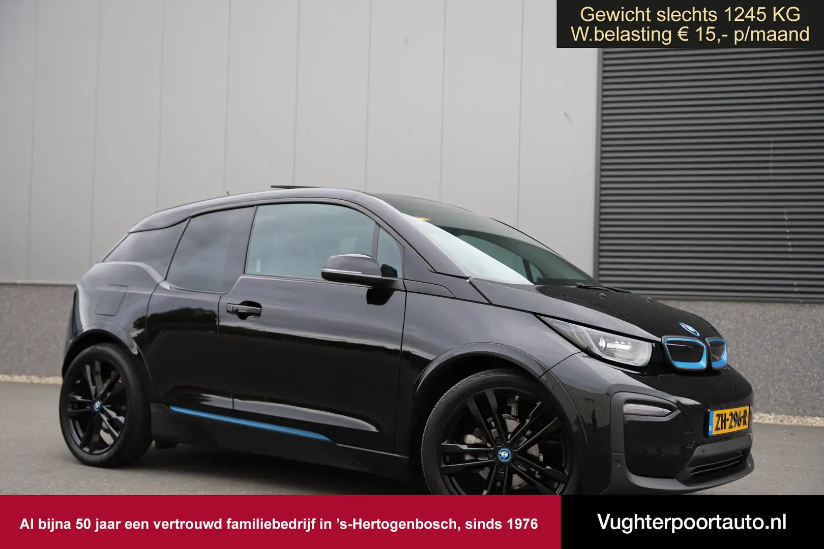 BMW i3 Blackline 120Ah 42 kWh/Sunroof/Carplay/20"/ W-pomp Zwart - 1