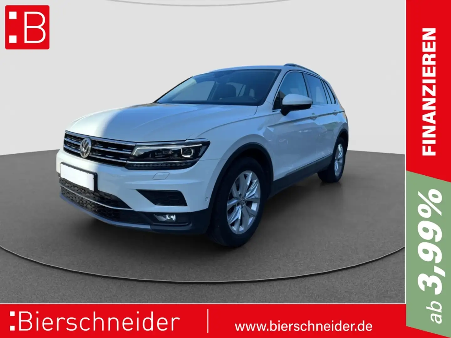 Volkswagen Tiguan 1.5 TSI DSG Highline AHK REAR VIEW ACC LED Weiß - 1