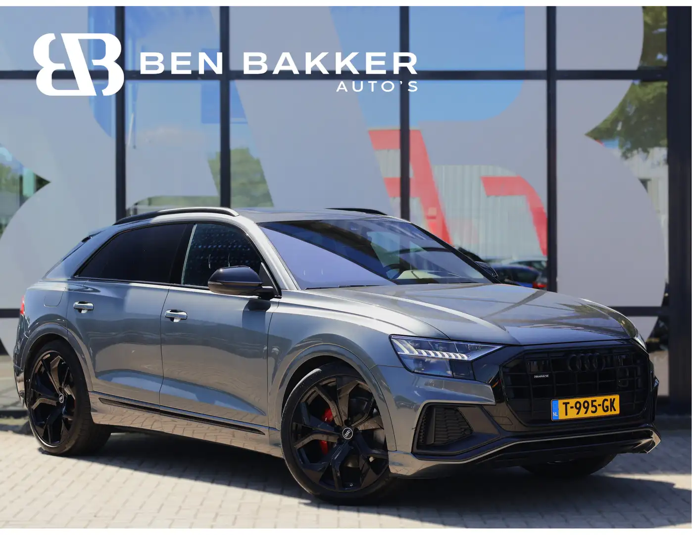 Audi Q8 50 TDI quattro 286PK Pro Line S-line *Lucht*HUD*AC Grijs - 1