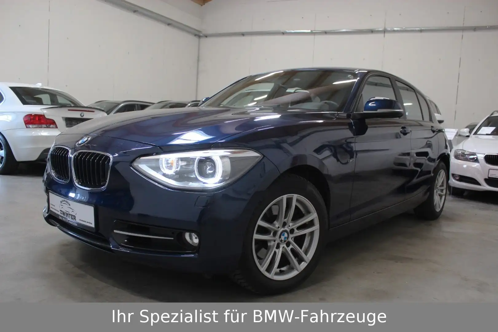 BMW 118 i Sport Lim. Navi*TÜV Neu*wenig Km Синій - 1