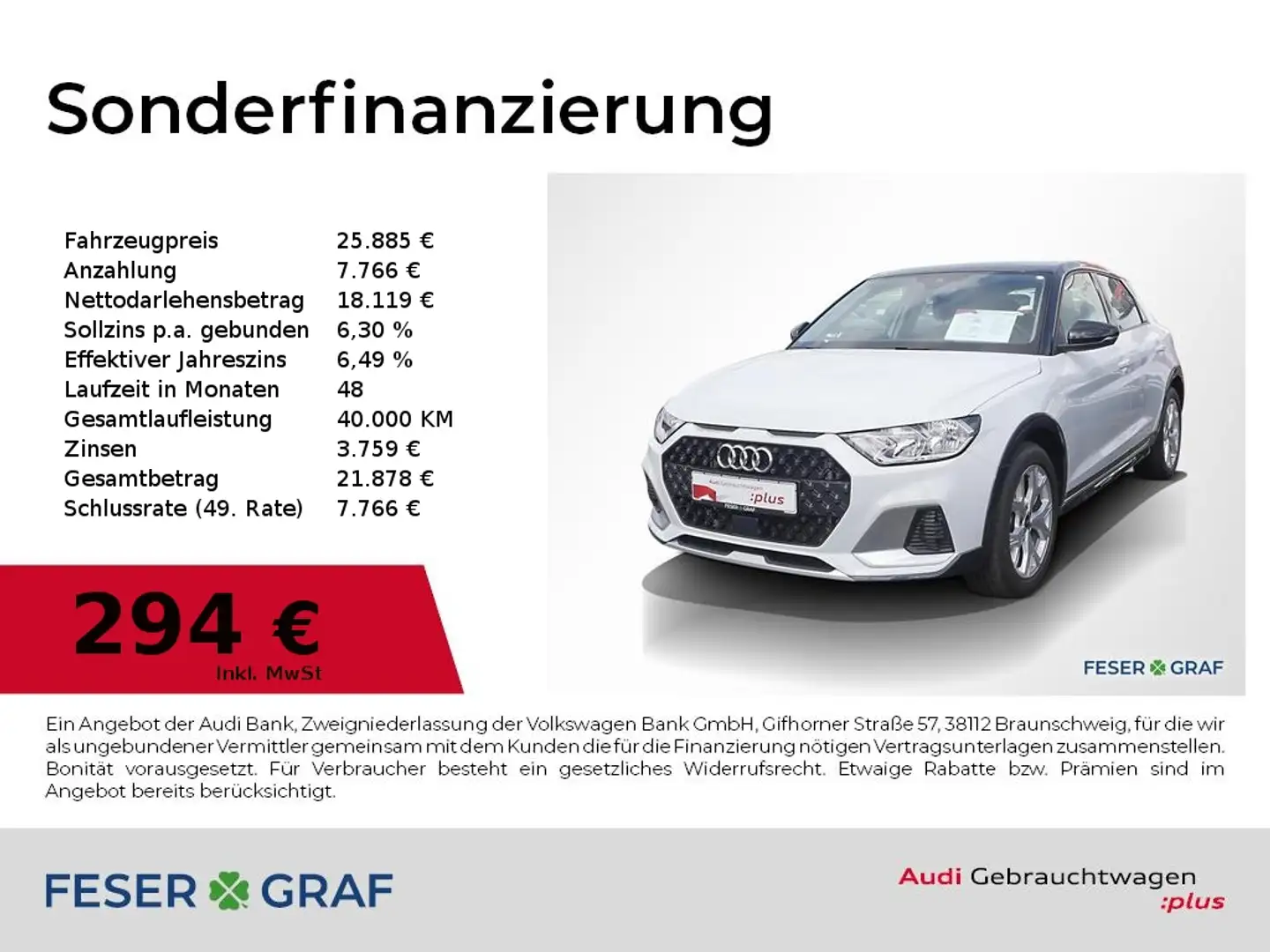 Audi A1 citycarver 35 TFSI Navi,V-Cockpit,Kamera,17" Weiß - 1
