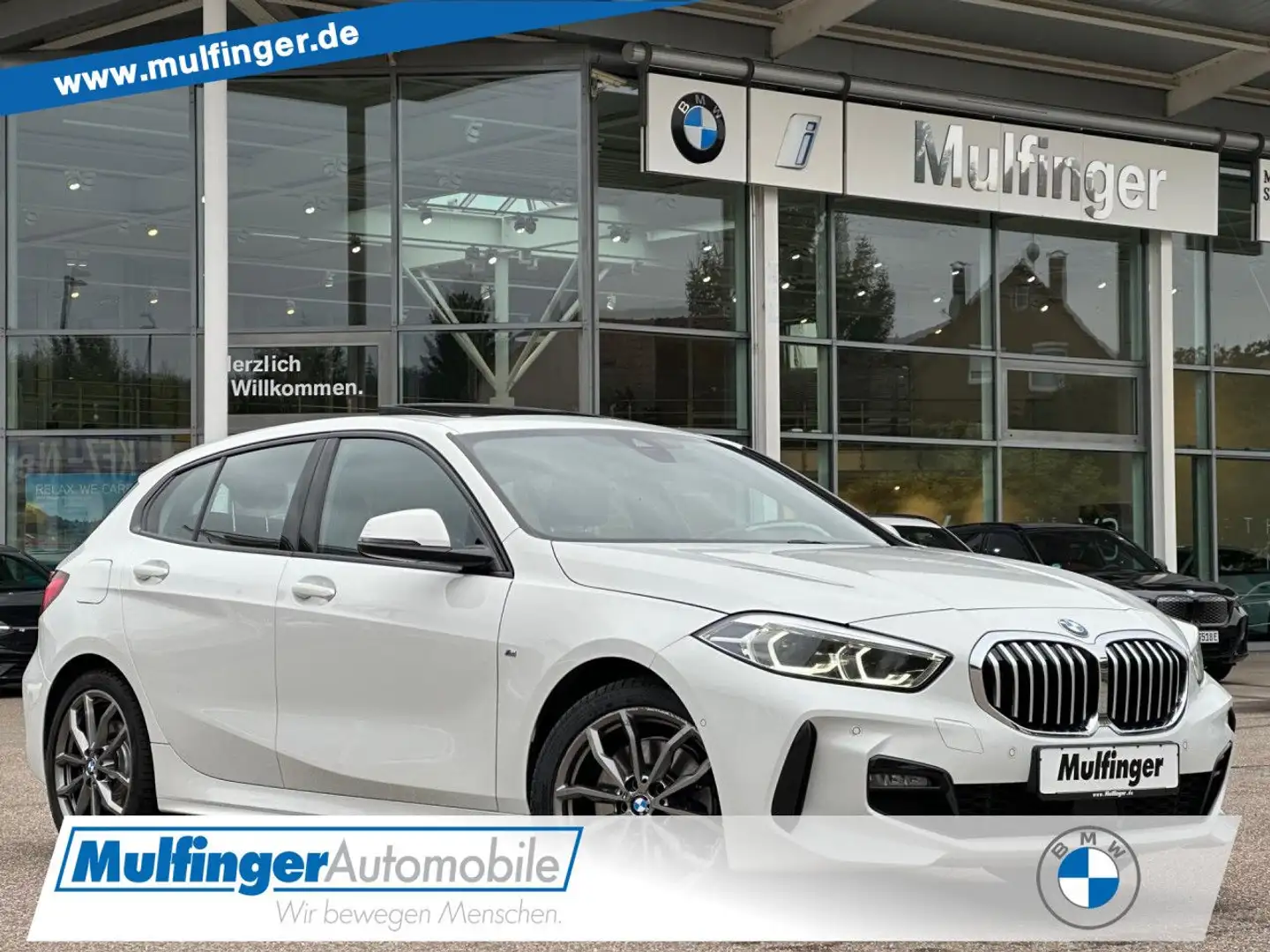 BMW 120 i Aut.M Sport Lenkradh.PanoD.LED DAB HiFi PDC Weiß - 1