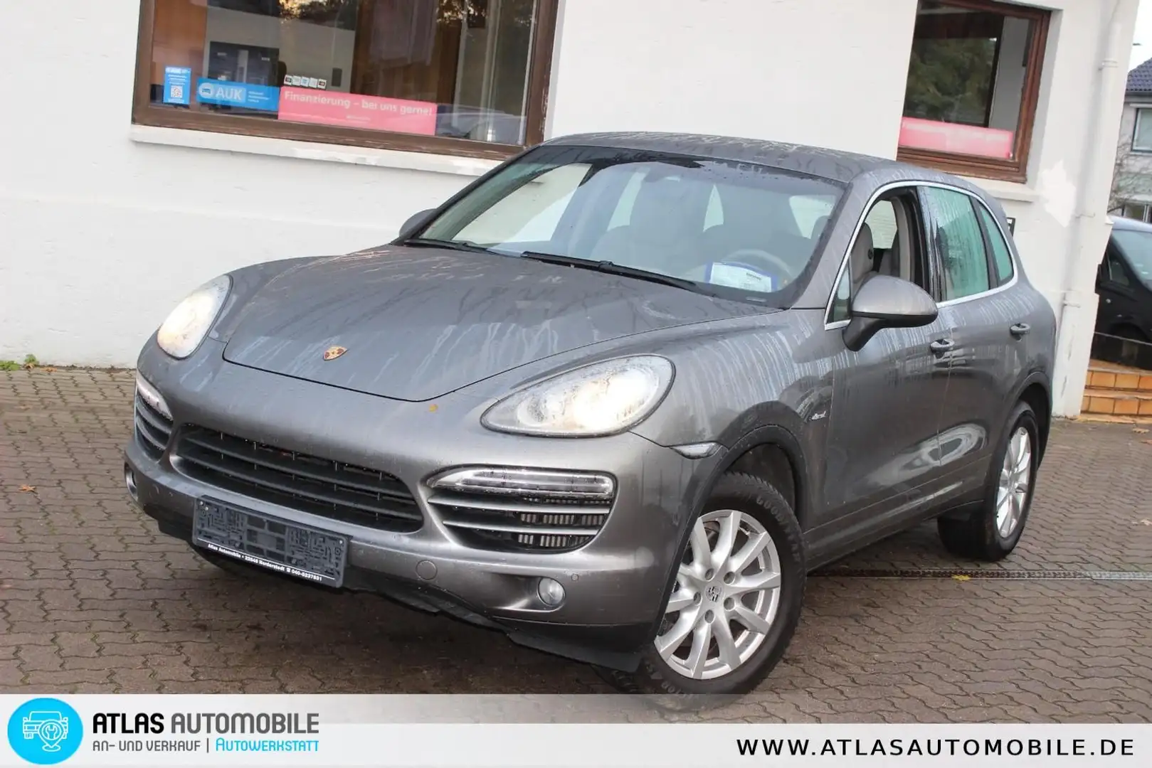 Porsche Cayenne Diesel LEDER+Deutsches Fahrzeug=Scheckhe Gris - 1