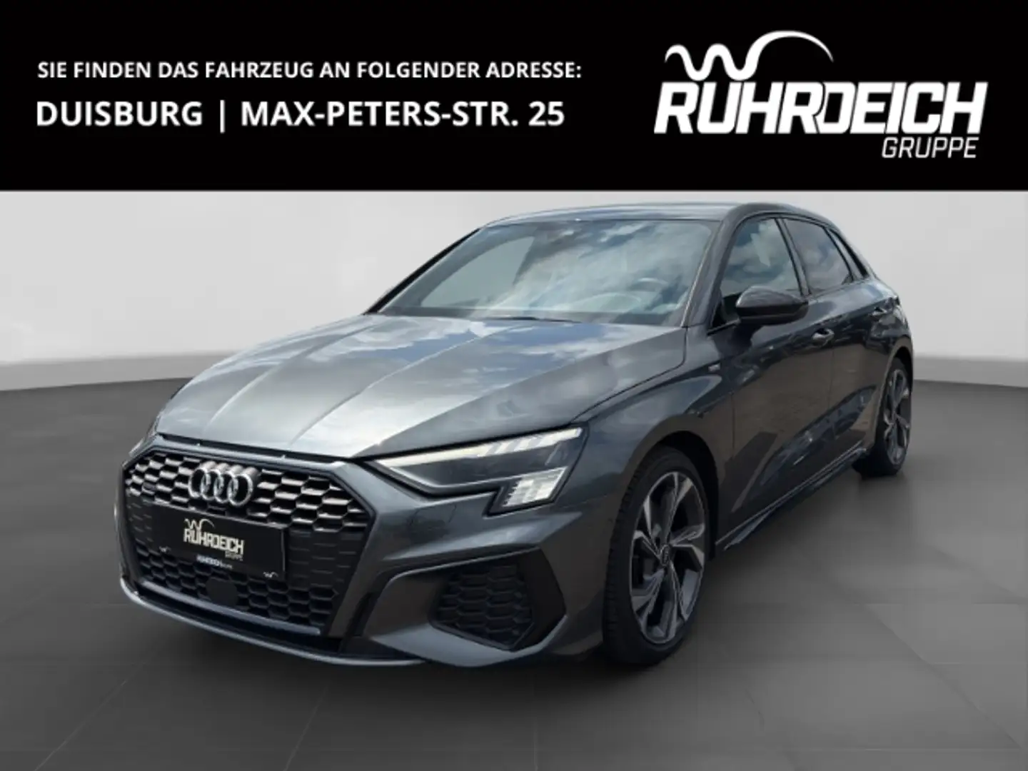 Audi A3 Sportback 40 TDI quattro S line +AHK+ACC+B&O+MATRI Gris - 1