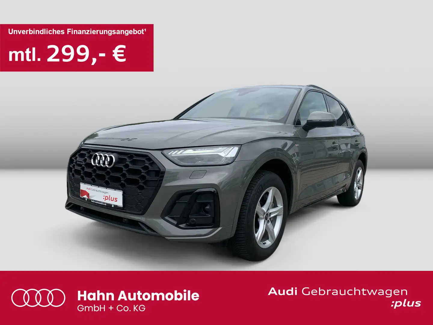 Audi Q5 40 TDI quattro S tronic S line AHK Matrix Cam Grau - 1