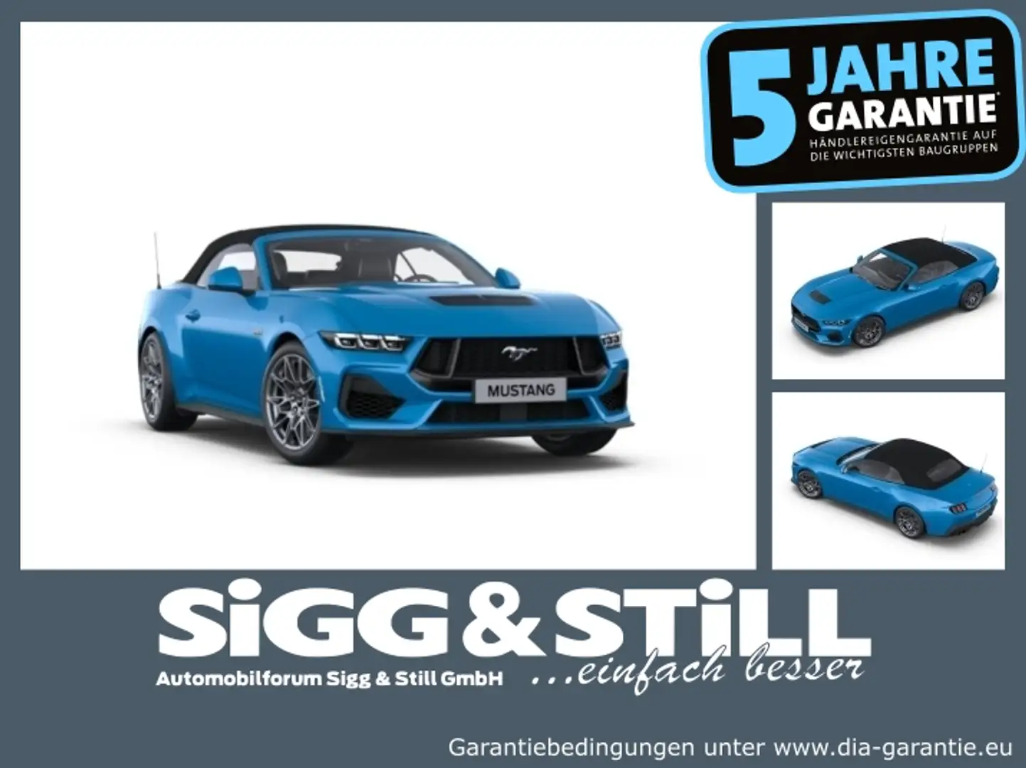 Ford Mustang Convertible GT 5.0 IACC*B&O*BLIS*CAM*LED Blau - 1