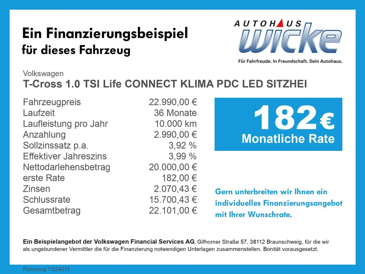 Volkswagen T-Cross 1.0 TSI Life CONNECT KLIMA PDC LED SITZHEI Blauw - 2