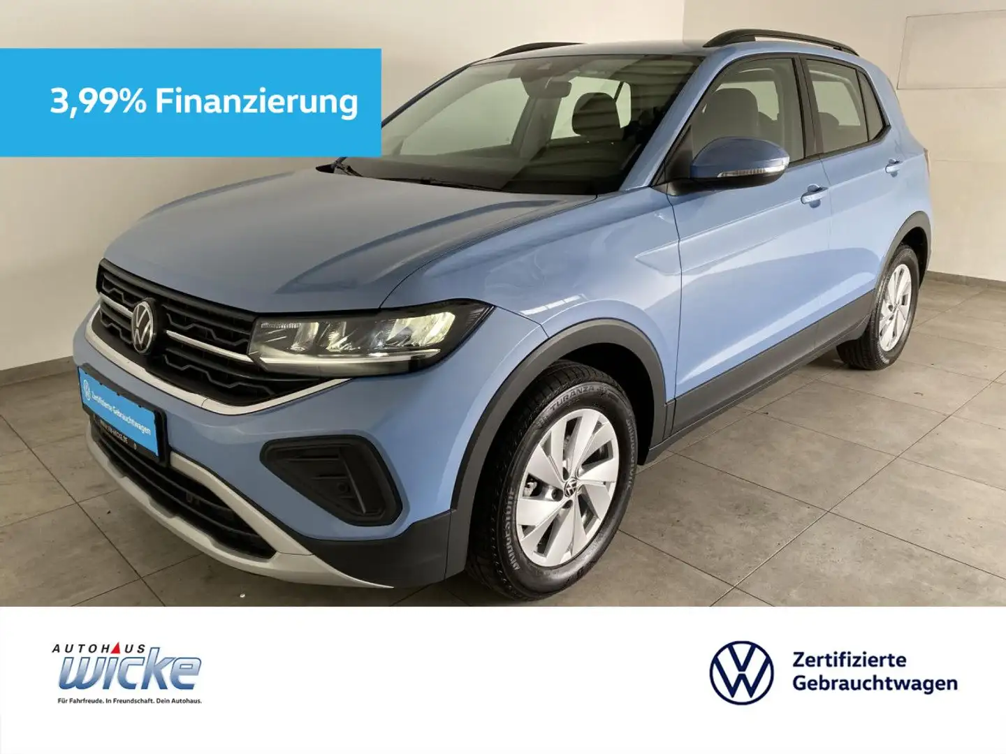 Volkswagen T-Cross 1.0 TSI Life CONNECT KLIMA PDC LED SITZHEI Blauw - 1