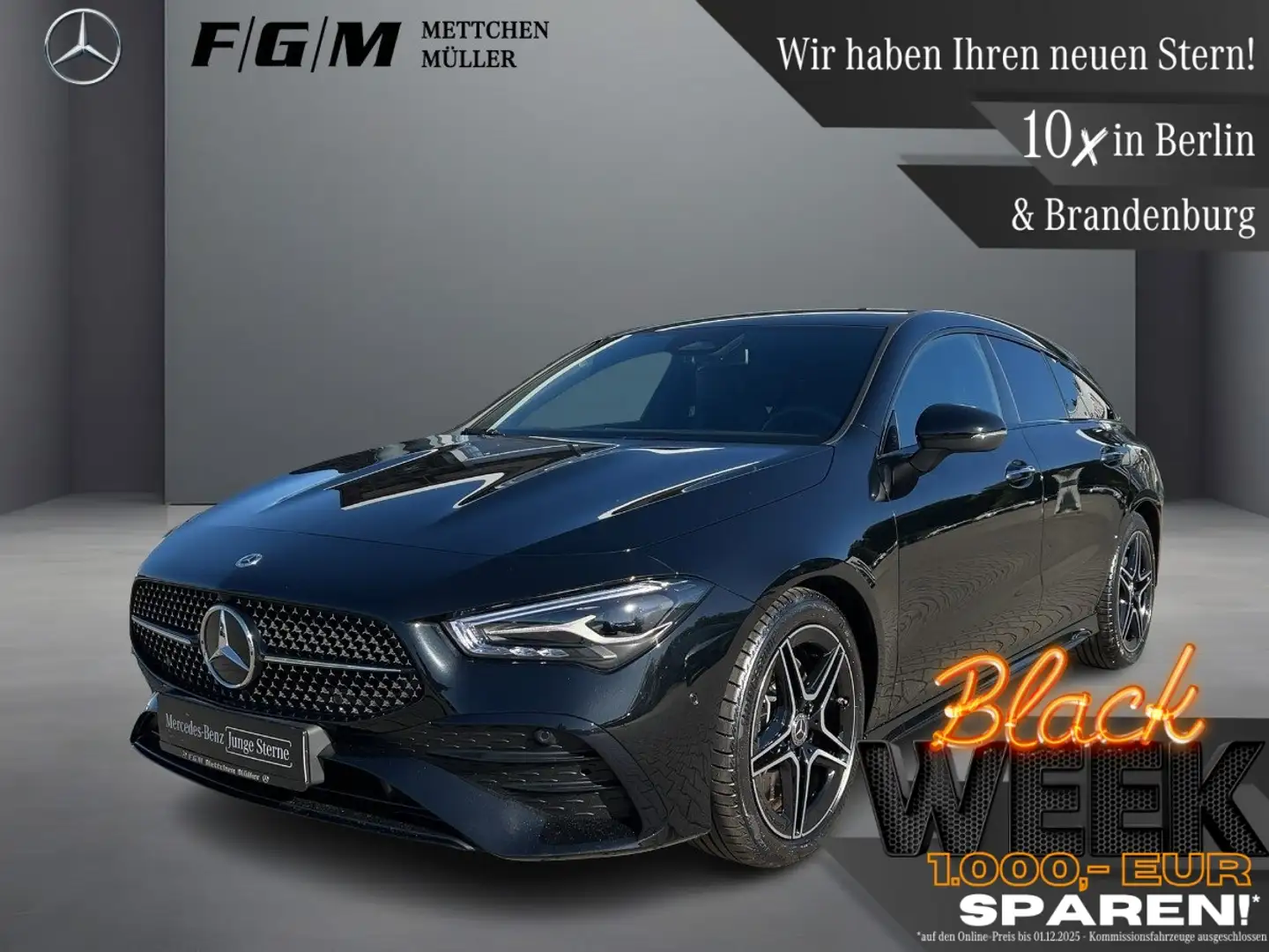 Mercedes-Benz CLA 250 4M SB AMG Line TWA|Night|Sitzhz|EASY-PACK Schwarz - 1