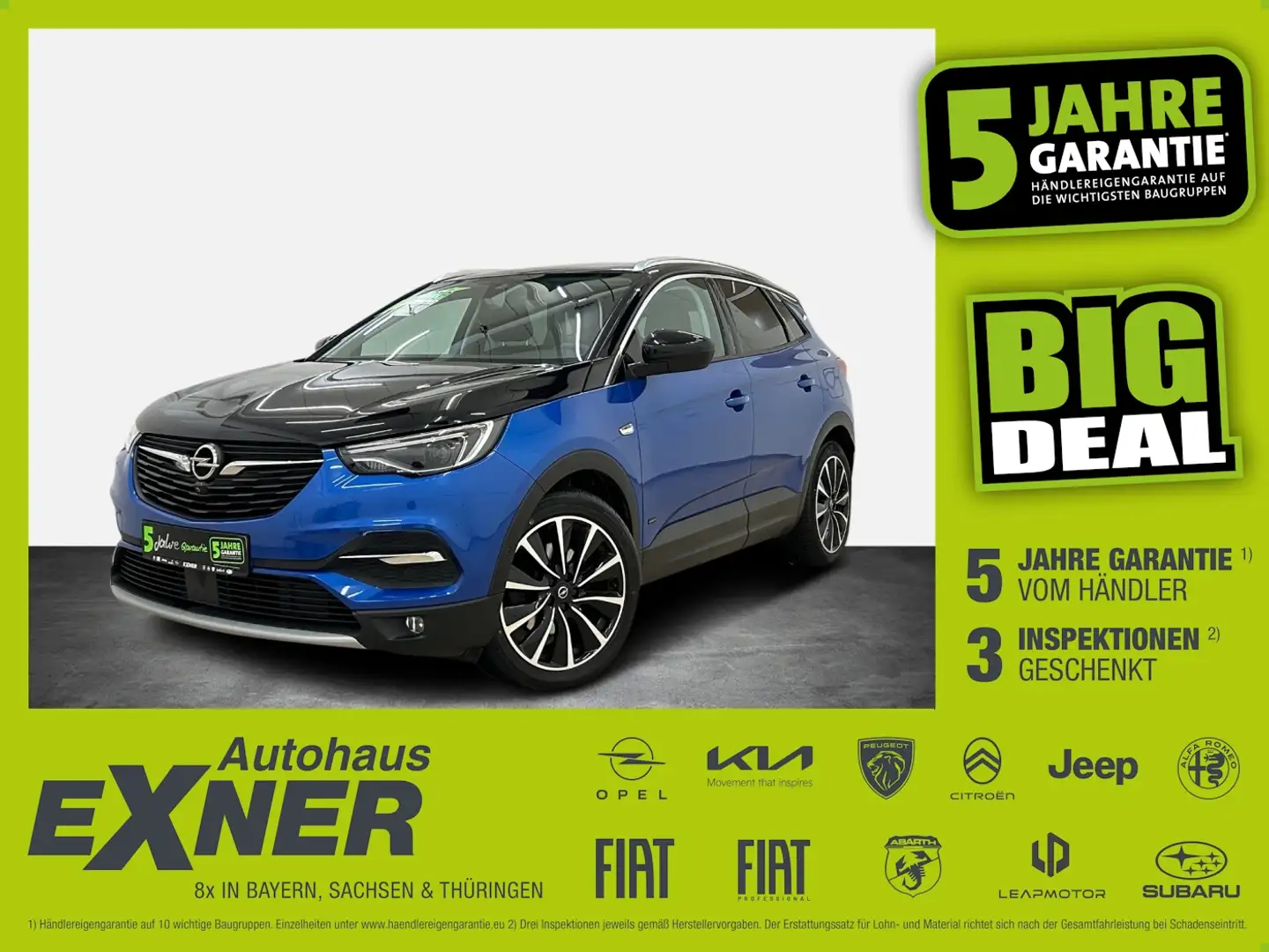 Opel Grandland X 1,6 Turbo Hybrid 4 ULTIMATE Allrad Bleu - 1