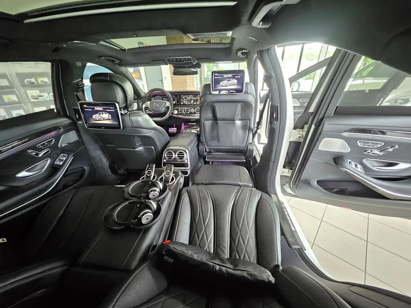 Mercedes-Benz S 63 AMG 4Matic L Chauffeur Paket *1.Hd,TV-Fond,Scheckheft* Blanc - 1