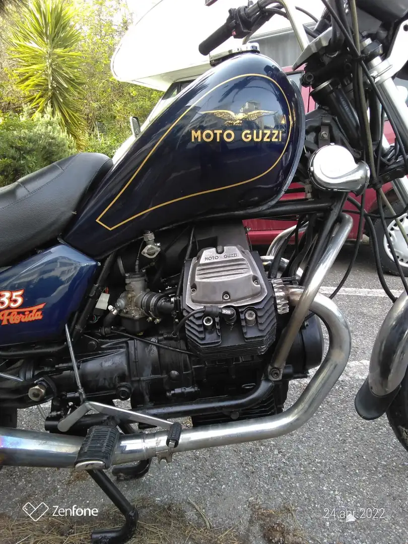 Moto Guzzi V 35 Florida Bleu - 1