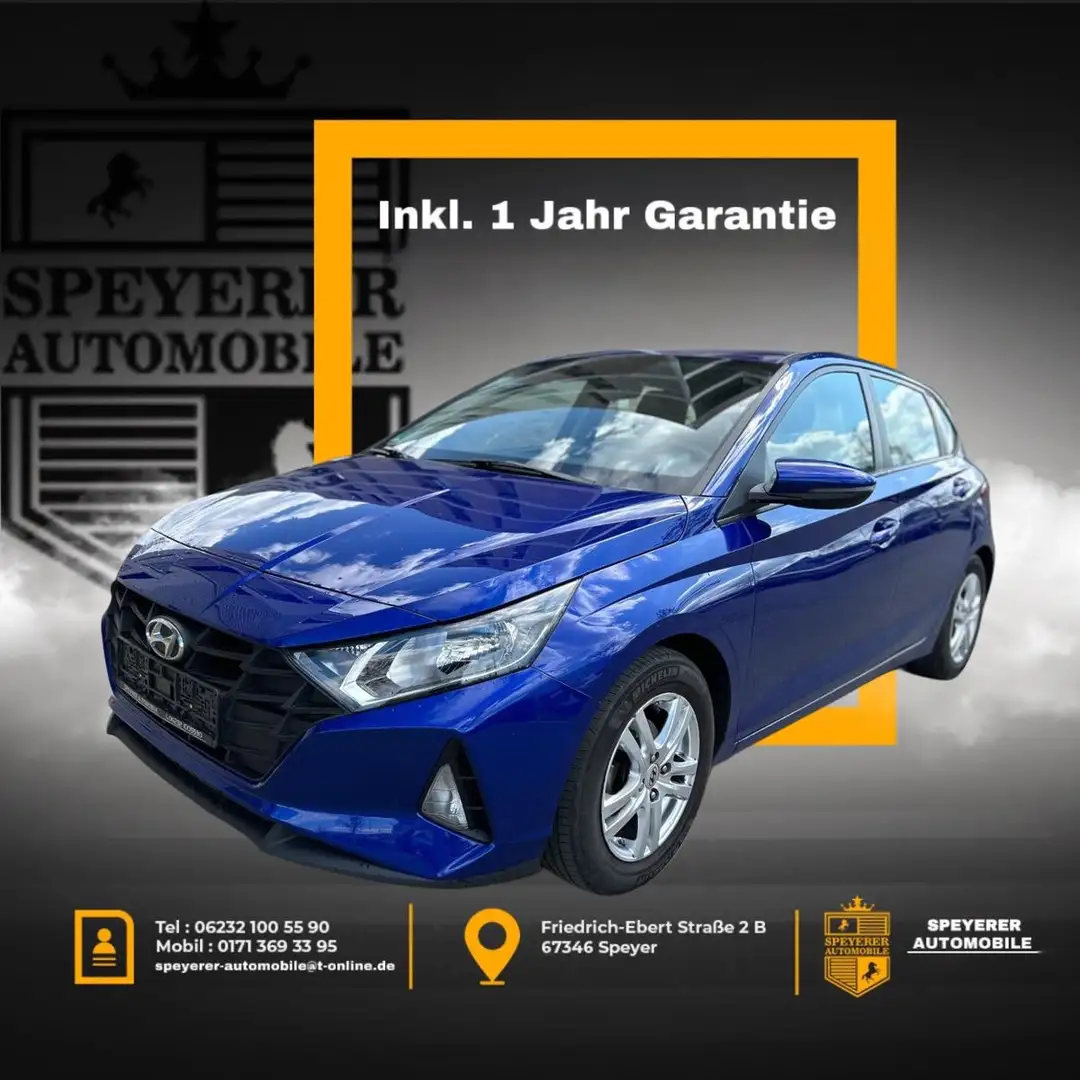 Hyundai i20 Pure|KLIMA|5-TÜRER|TEMPOMAT|PDC|LM Blau - 1