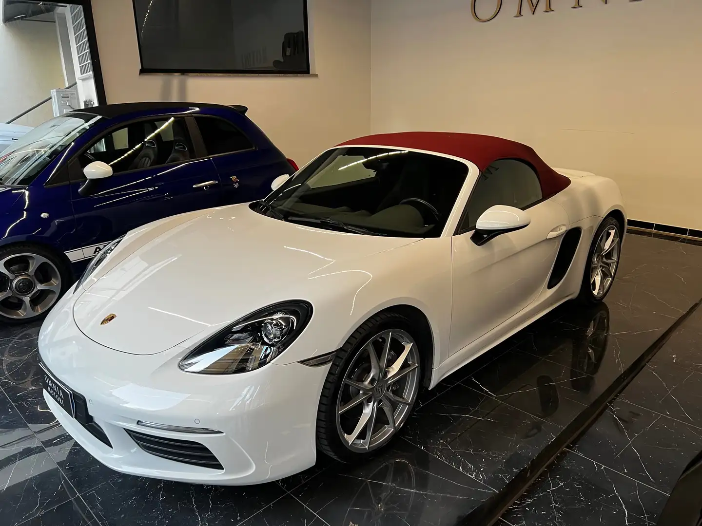 Porsche 718 BOXSTER 2.0 SPYDER - CAPOTE BORDEAUX- BOOK SERVICE White - 2