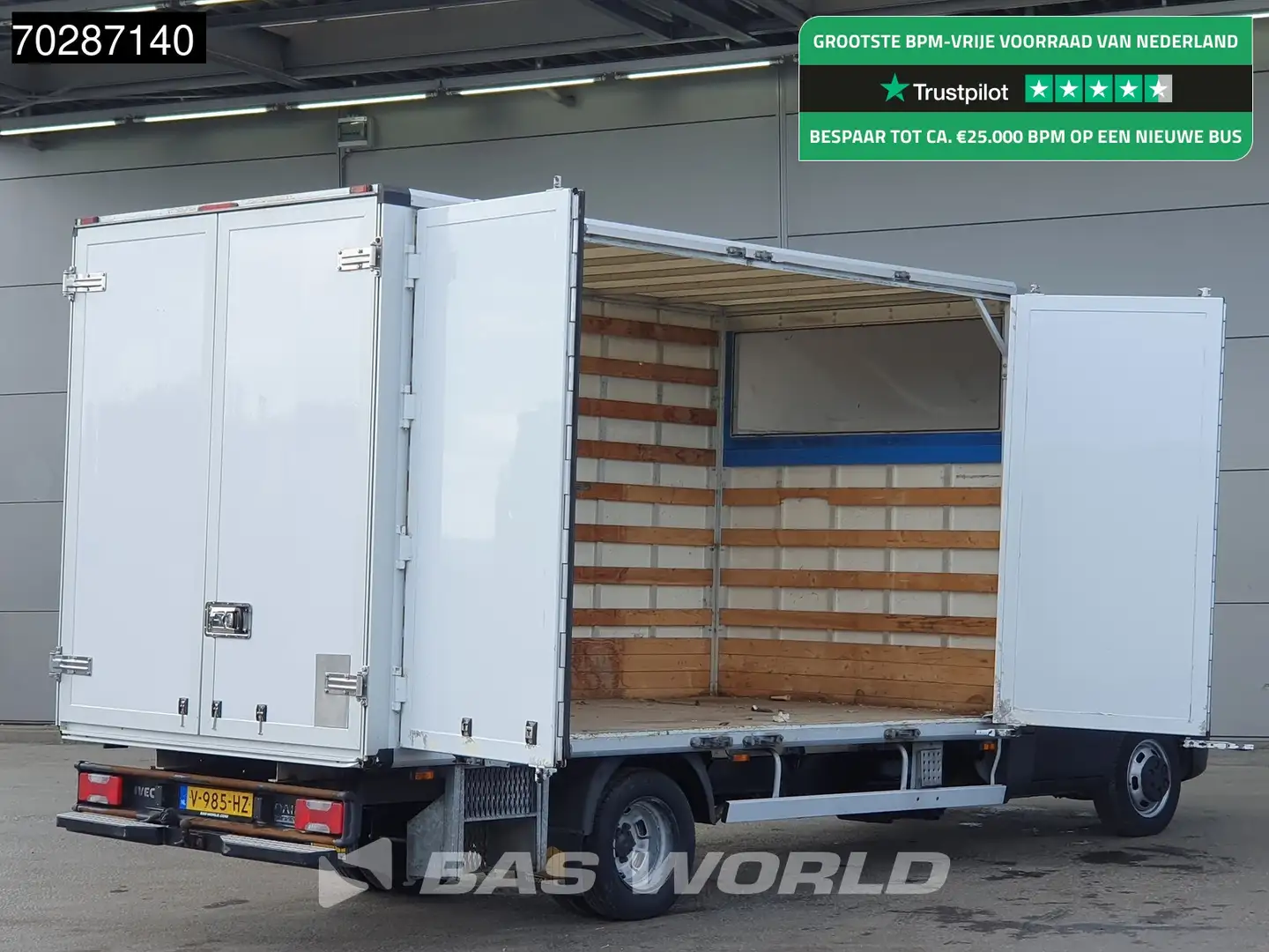 Iveco Daily 3.0L Automaat Bakwagen Navi Airco Cruise Euro6 Sch Wit - 1