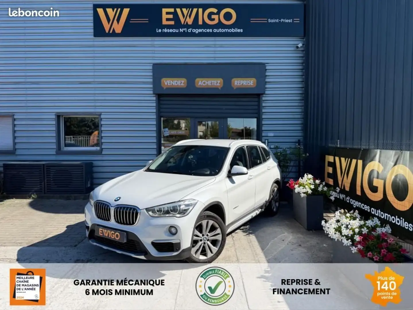 BMW X1 18D 150ch Business Design Blanc - 1