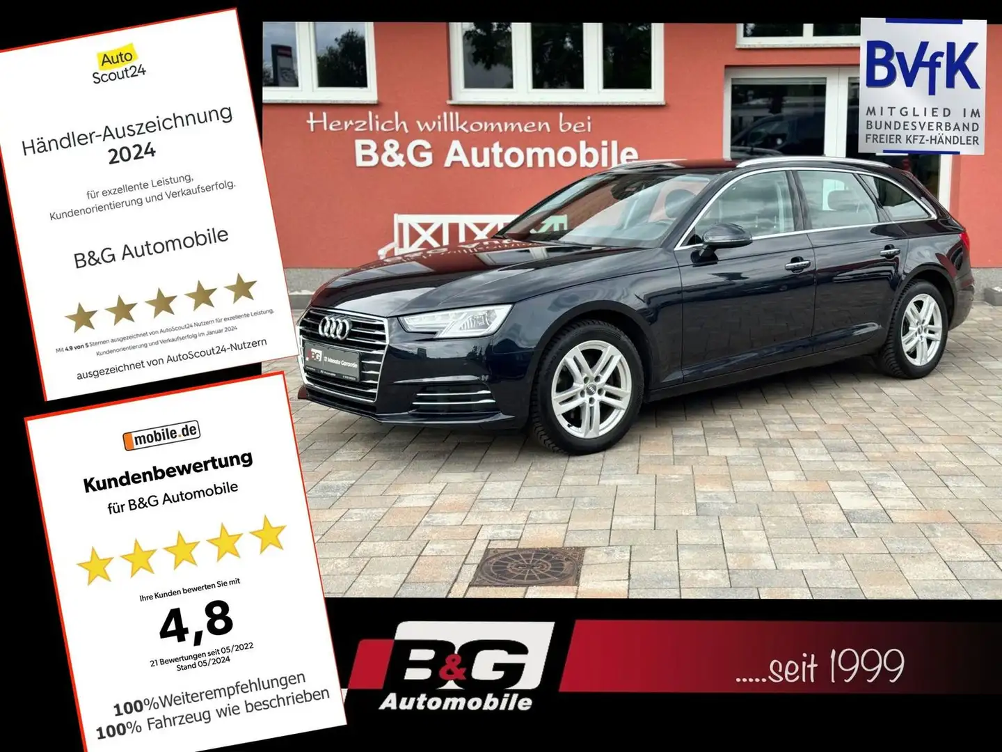 Audi A4 design ultra*Garantie*Alcantara*AHK*Xenon Blu/Azzurro - 1