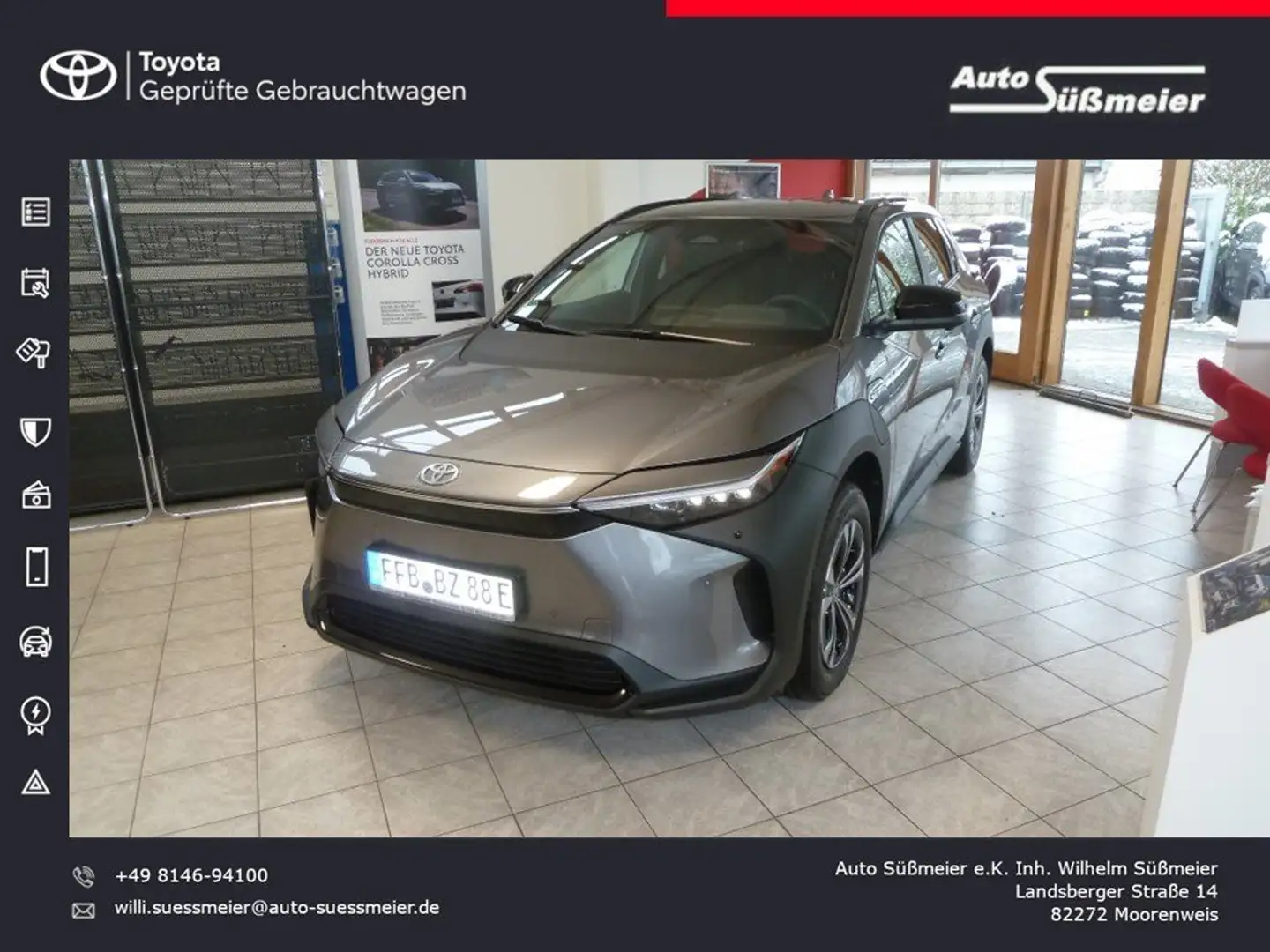 Toyota bZ4X TeamD 360Grad*Wärmep*MatrixLED Grau - 1