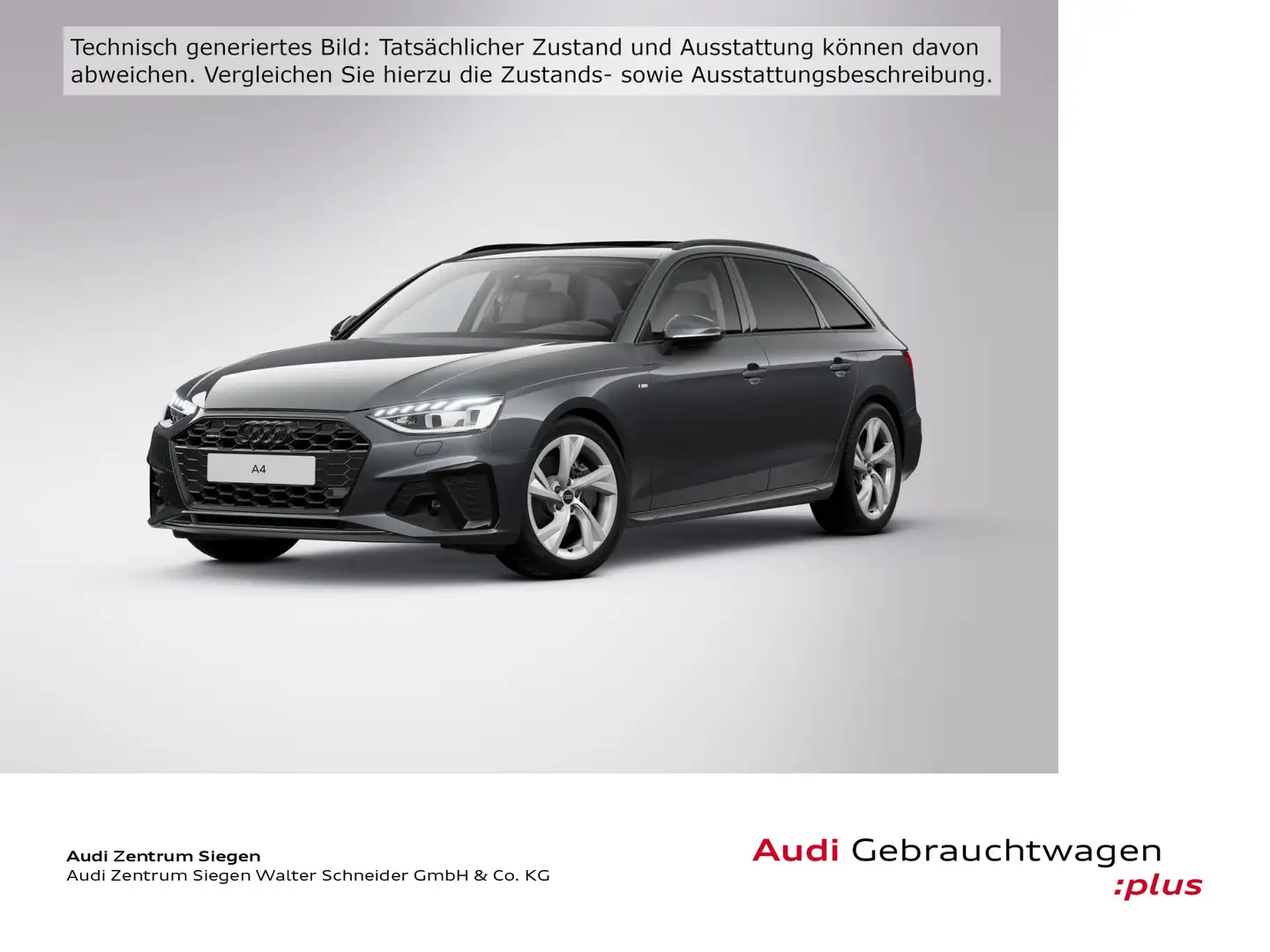 Audi A4 40 TFSI quattro S line LED Navi AHK Grau - 1
