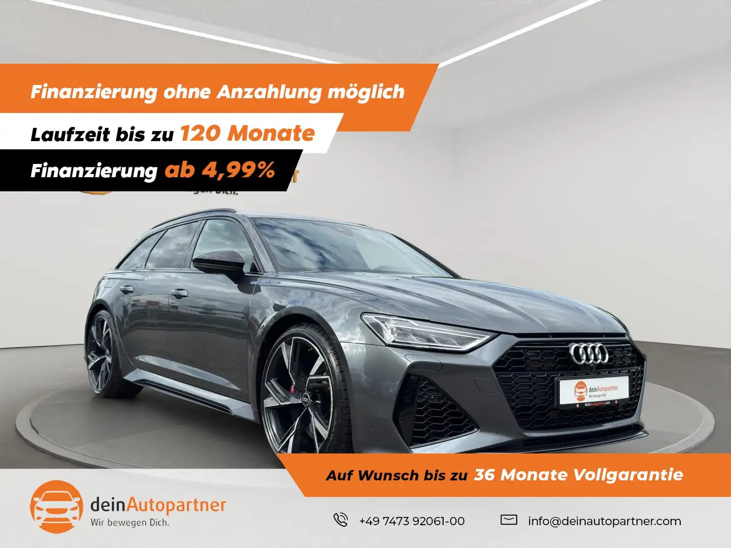 Audi RS6 RS 6 Avant 4.0 TFSI quattro LED/LEDER/HUD/AIR SUSP Grau - 1