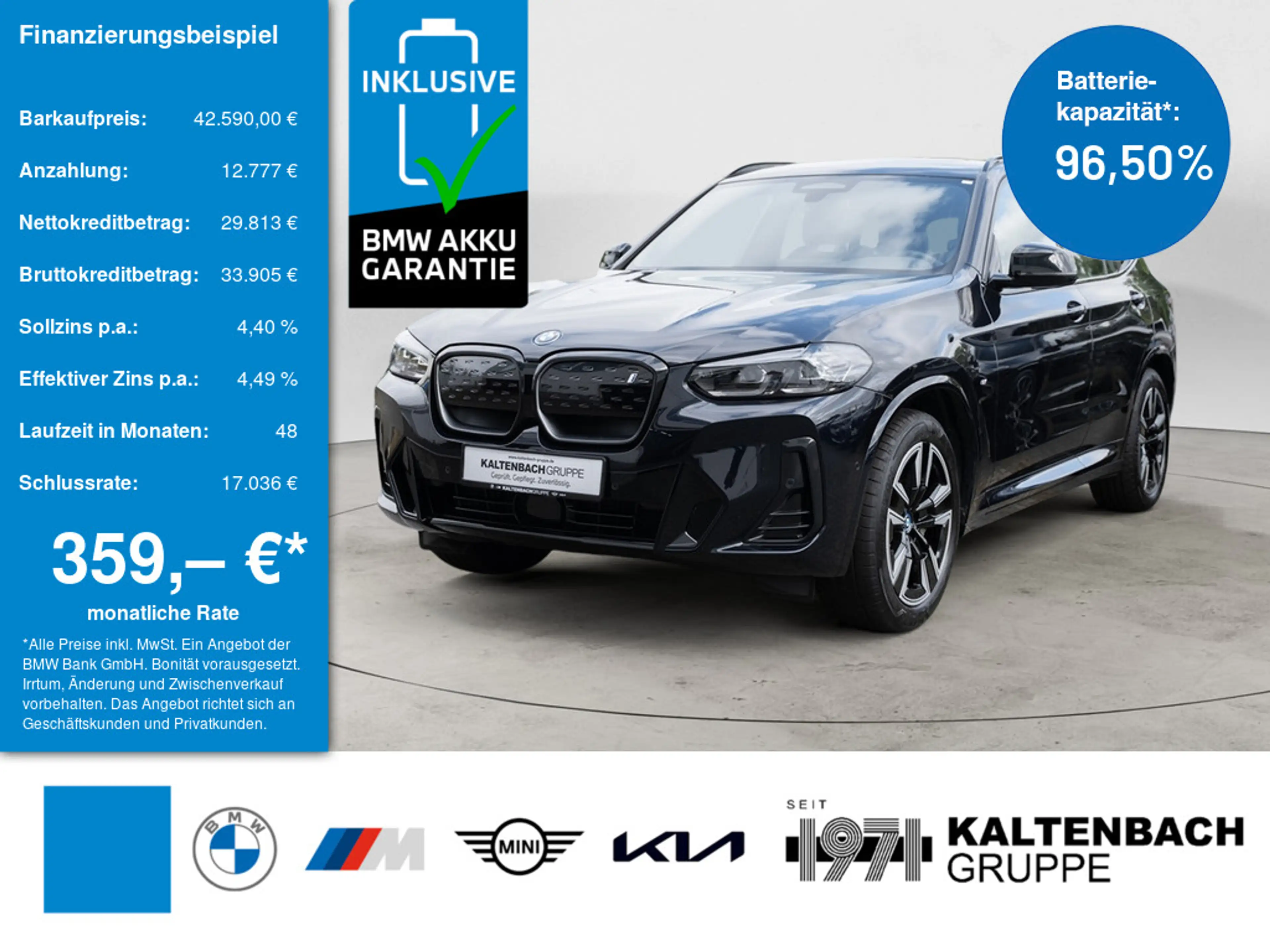 BMW X3 Inspiring PANO AHK LED ACC W-LAN NAVI SHZ