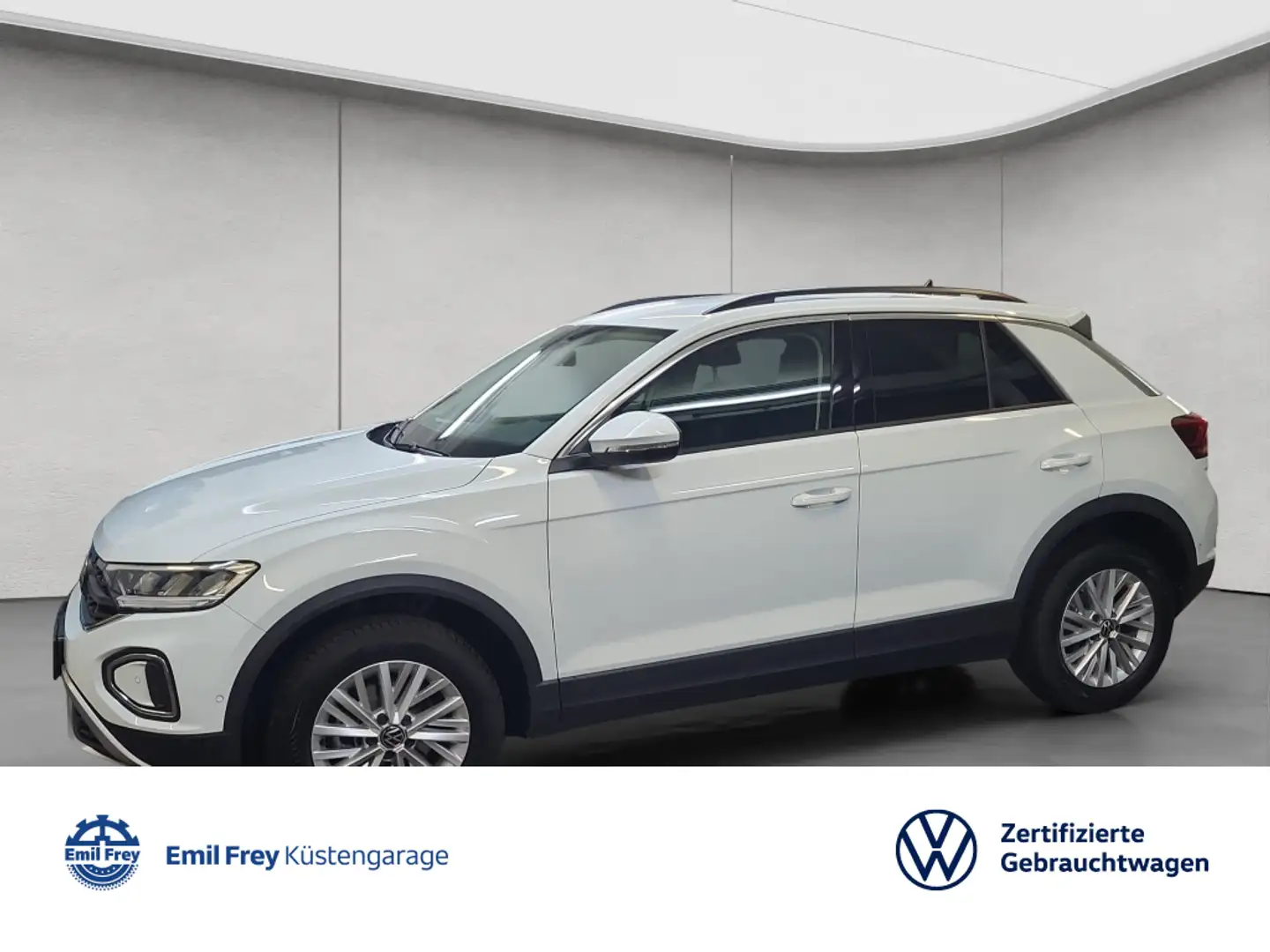 Volkswagen T-Roc Life 1.0 TSI LED/Navi/Sitzheizung Weiß - 1