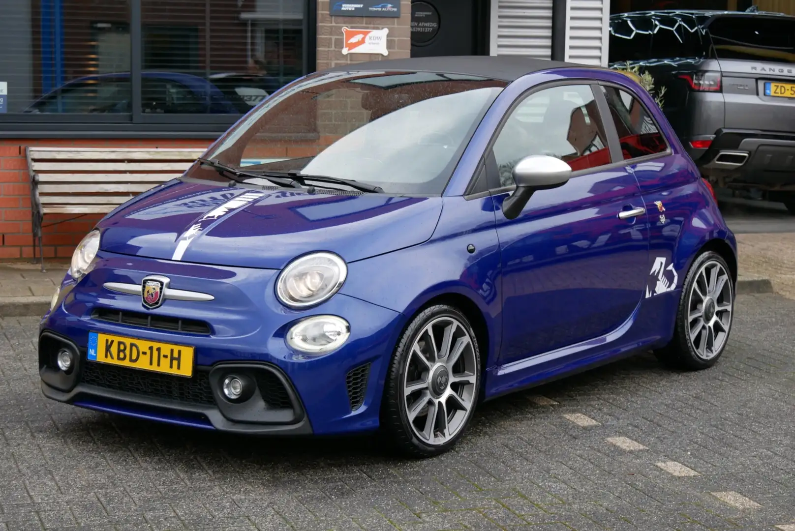 Fiat 500C 1.4 T-Jet Abarth.595 Turismo.automaat.editon.leer. Blau - 2