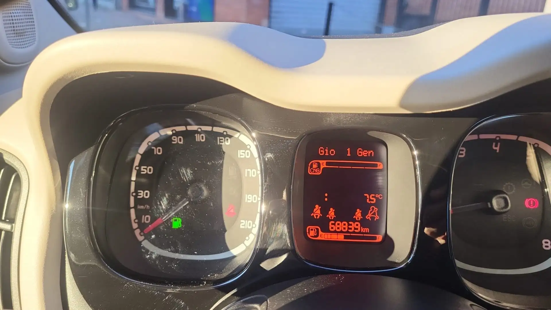 Fiat Panda Panda 2015 0.9 t.air t. natural power Pop 80cv E6 Beige - 2