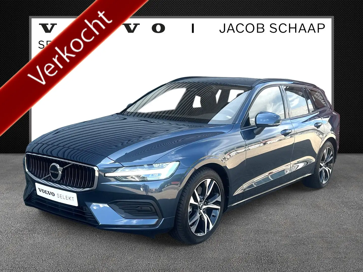 Volvo V60 2.0 B3 Essential Edition / Pack Climat / 18" 5 dou Blauw - 1