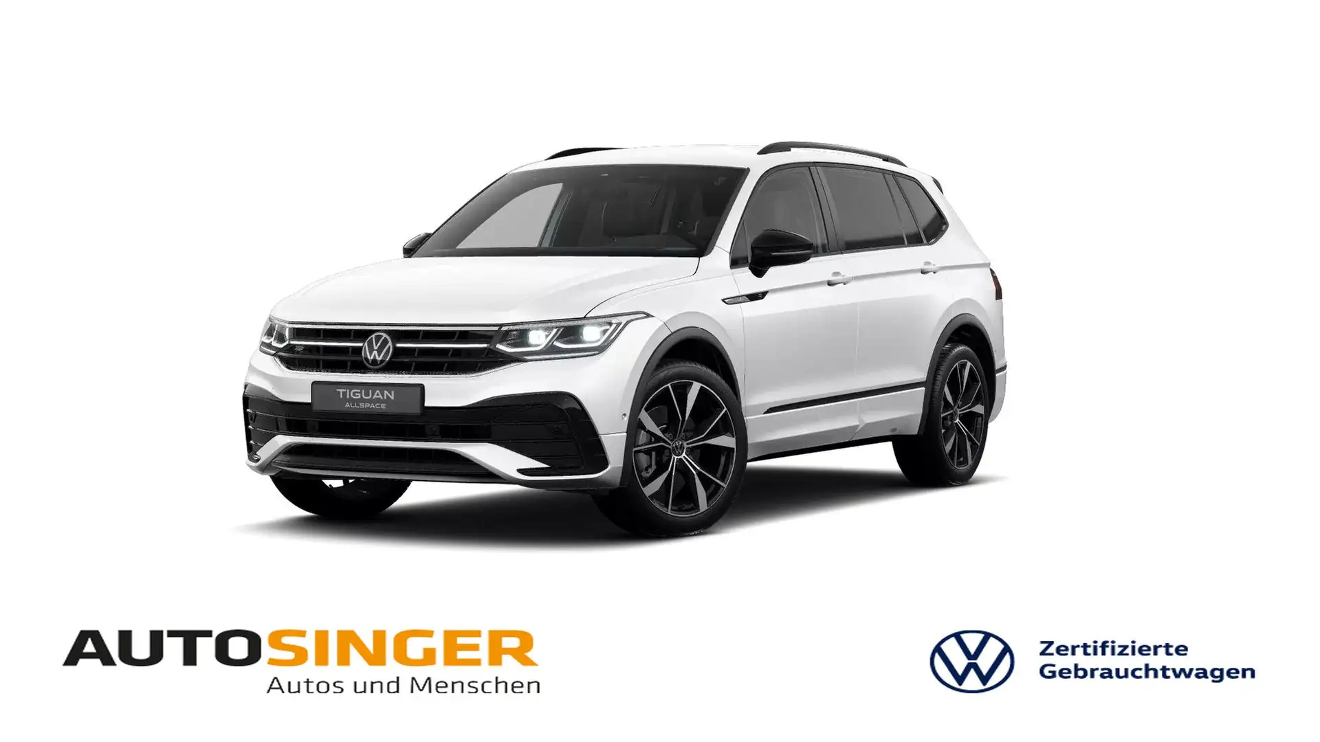 Volkswagen Tiguan Allspace R-Line TSI DSG 4M 7S *AHK*STDHZ* Weiß - 1