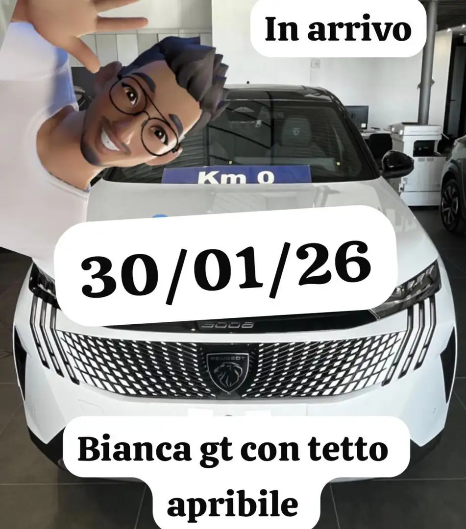 Peugeot 3008 3008 Hybrid 145 e-DCS6 GT Weiß - 1