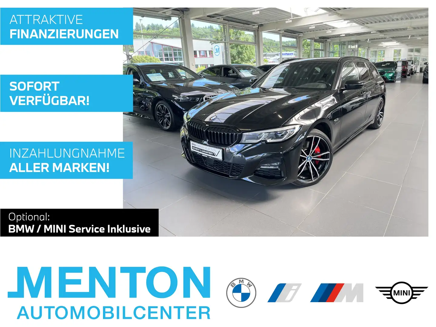 BMW 330 e xDrive Touring M Sportpaket 19"/ACC/Head-Up/Lase Zwart - 1