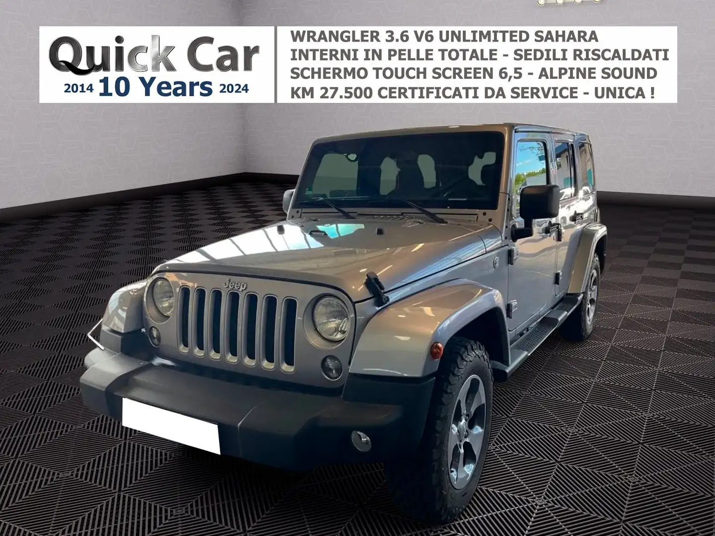 Jeep Wrangler Unlimited 3.6 V6 SAHARA KM 27.500 CERTIFICATI ! Beige - 1