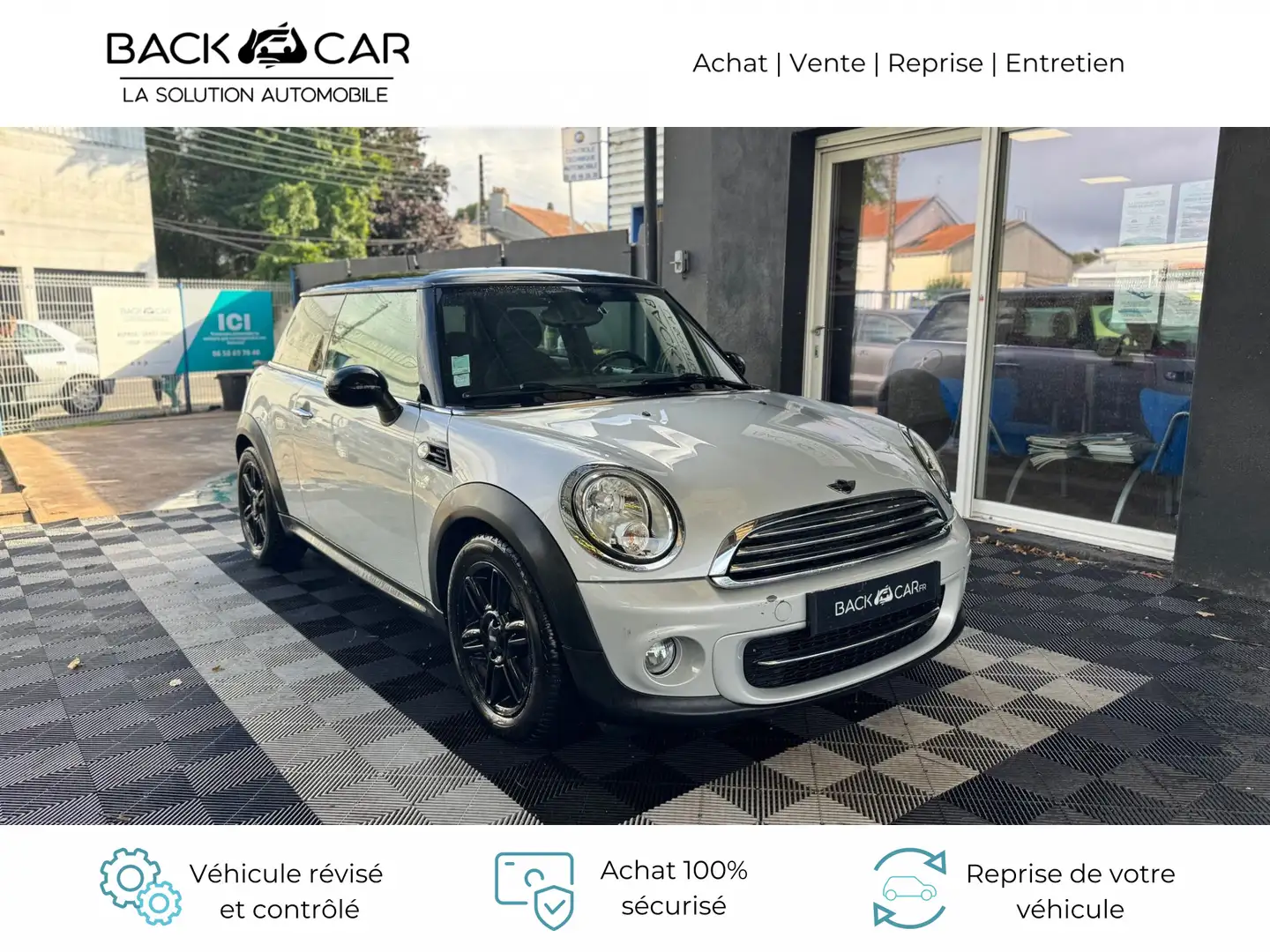MINI Cooper D 112 ch Cooper A Gris - 1