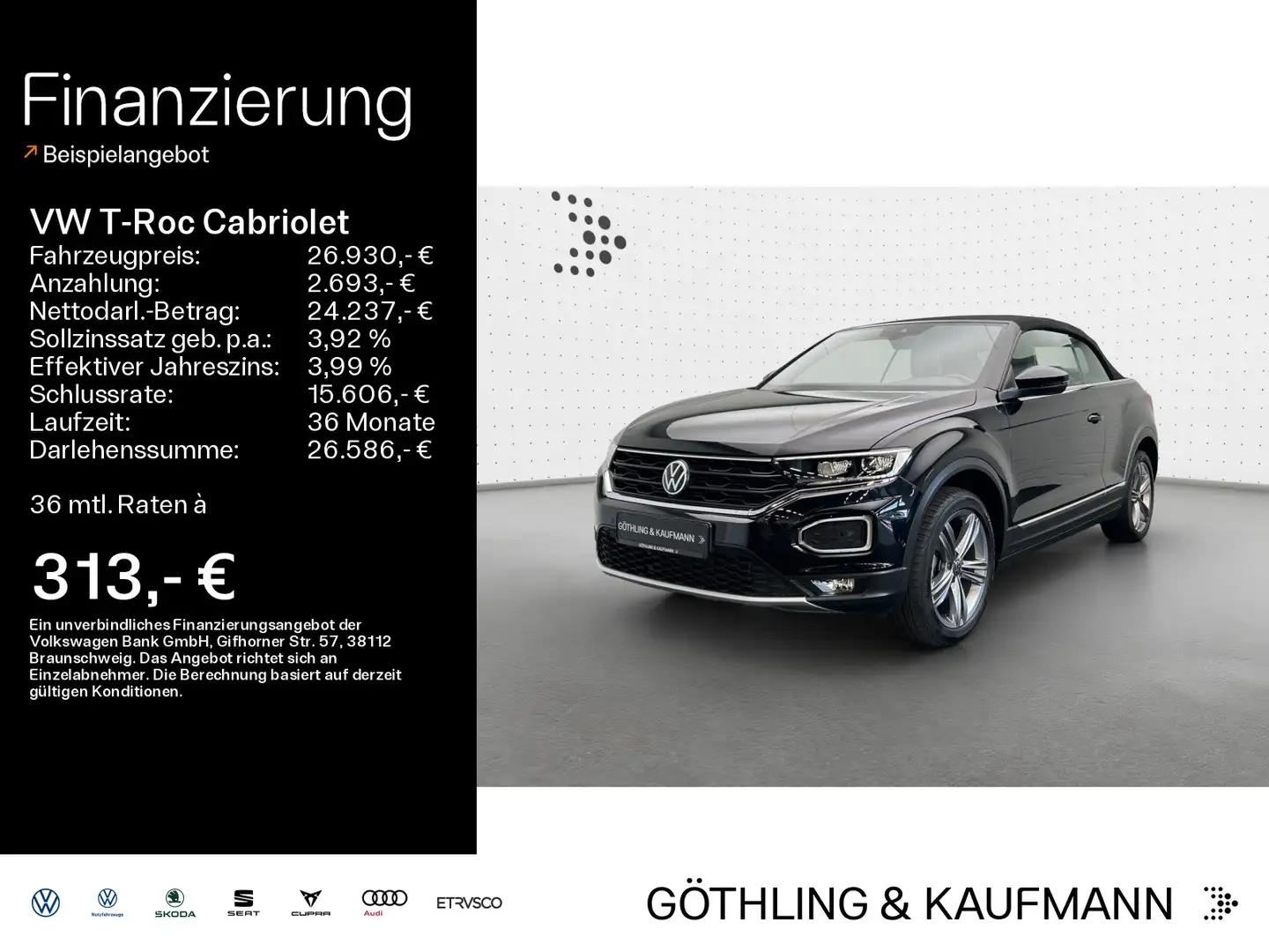 Volkswagen T-Roc Style 1.5 TSI 110kW DSG*NAVI*KAM Nero - 1