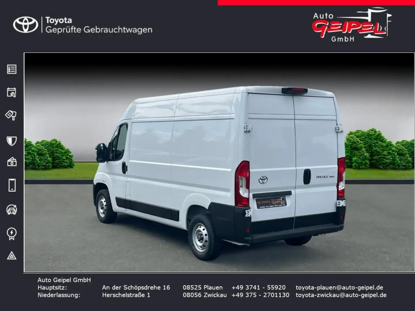 Toyota Proace Max 2.2-l-D 35 L2H2 Work Blanc - 2