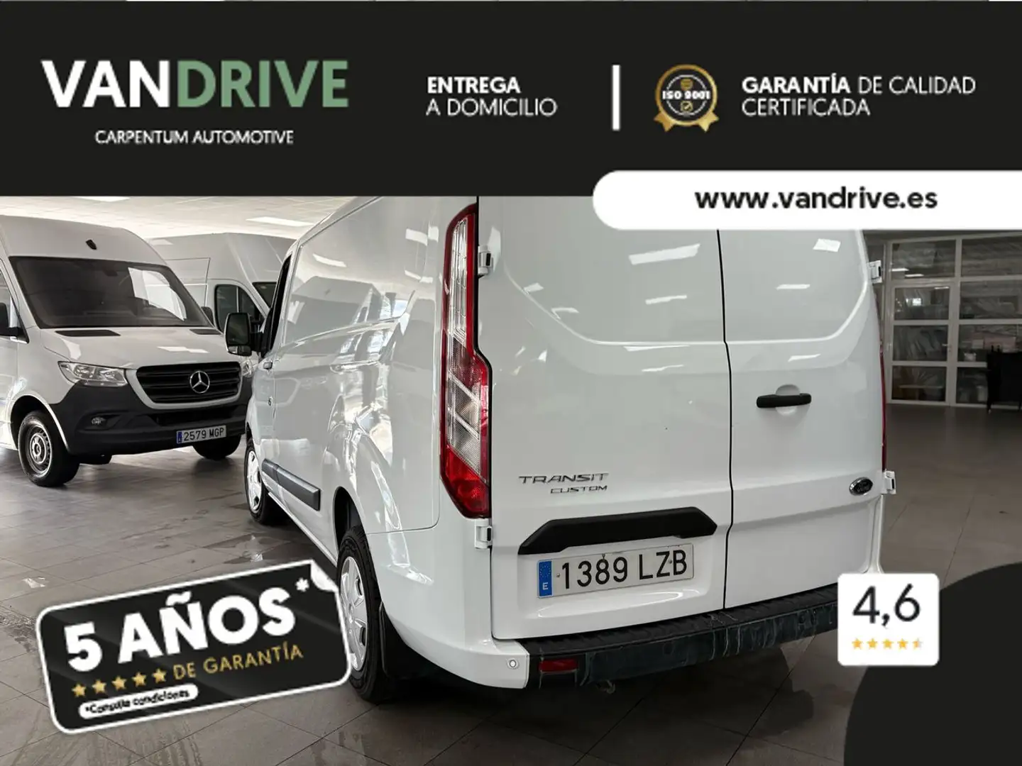 Ford Transit Custom 2.0 TDCI TREND 130 CV Weiß - 2