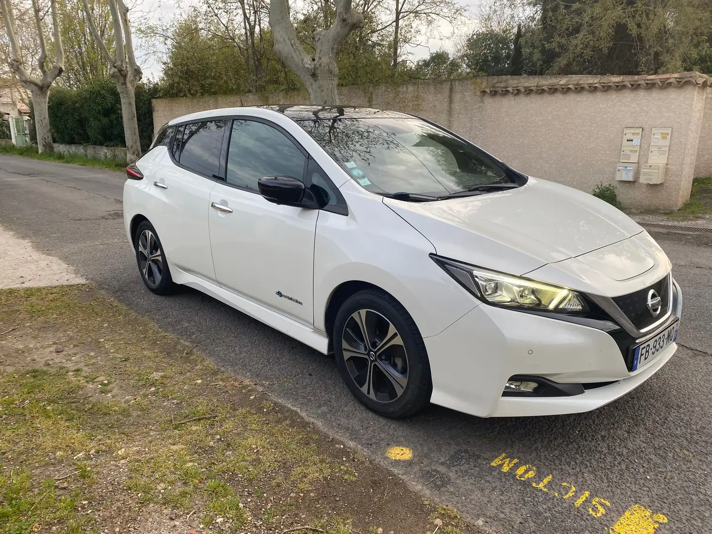 Nissan Leaf Leaf Electrique 40kWh Tekna Blanc - 1
