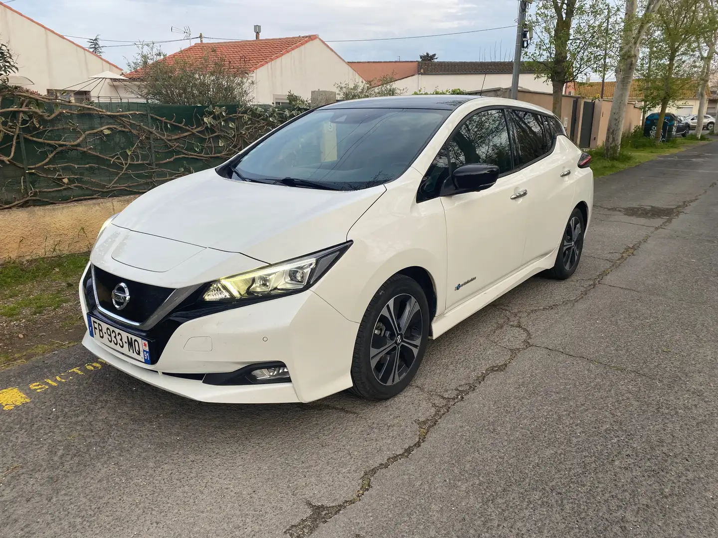 Nissan Leaf Leaf Electrique 40kWh Tekna Blanc - 2