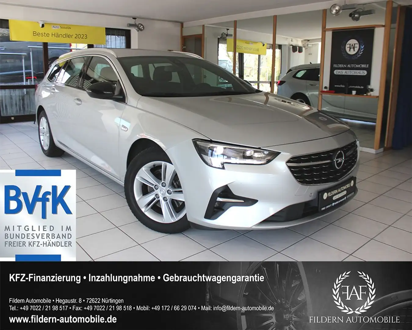 Opel Insignia ST 2.0T Elegance*LED*NAVI*CARPLAY*TEMPOMAT*T-LEDER Grau - 1
