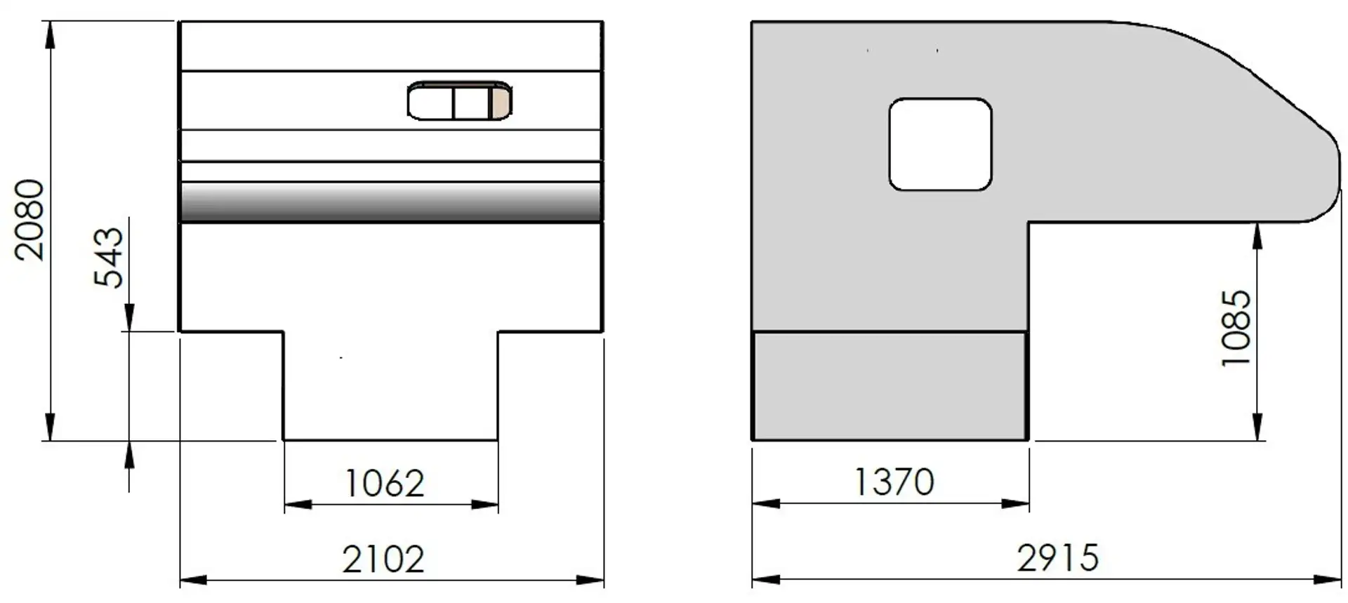Caravans-Wohnm Pickup Wohnkabine Mini NEU Белый - 2
