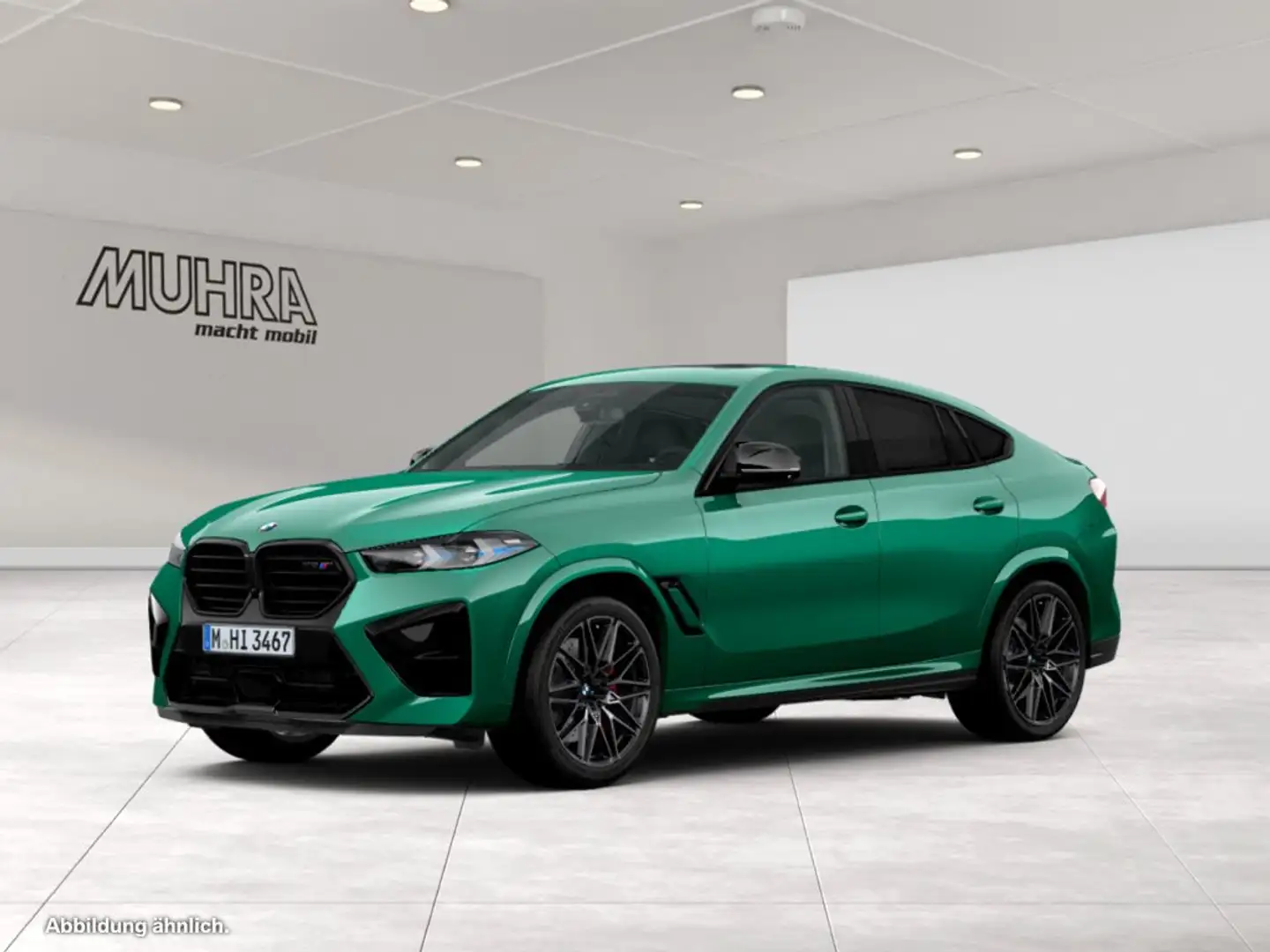 BMW X6 M Competition 21"/22" Pano Sky DA/PA Prof H/K Grün - 2