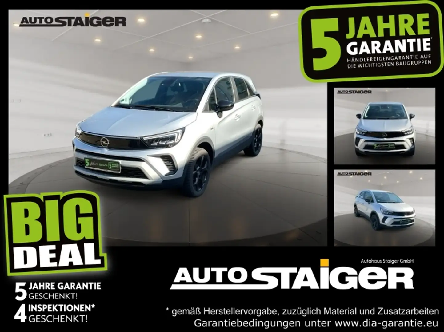 Opel Crossland 1.2 Turbo Elegance Rückfahrkamera Grau - 1