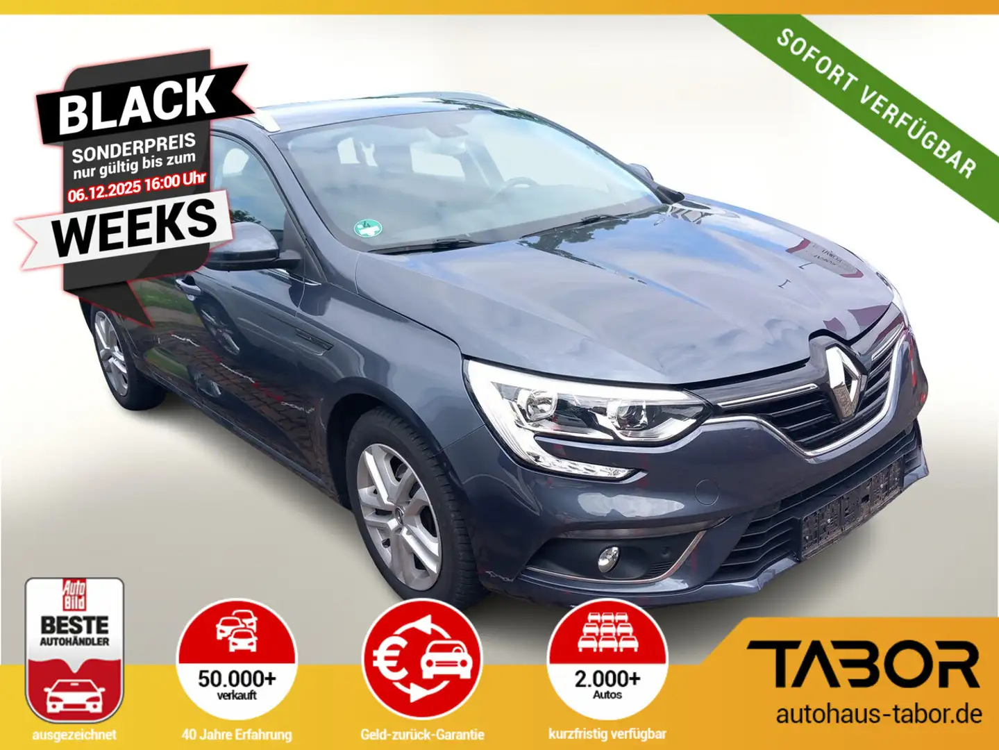 Renault Megane IV Grandtour 1.3 TCe 140 Limited Temp DAB Grau - 1