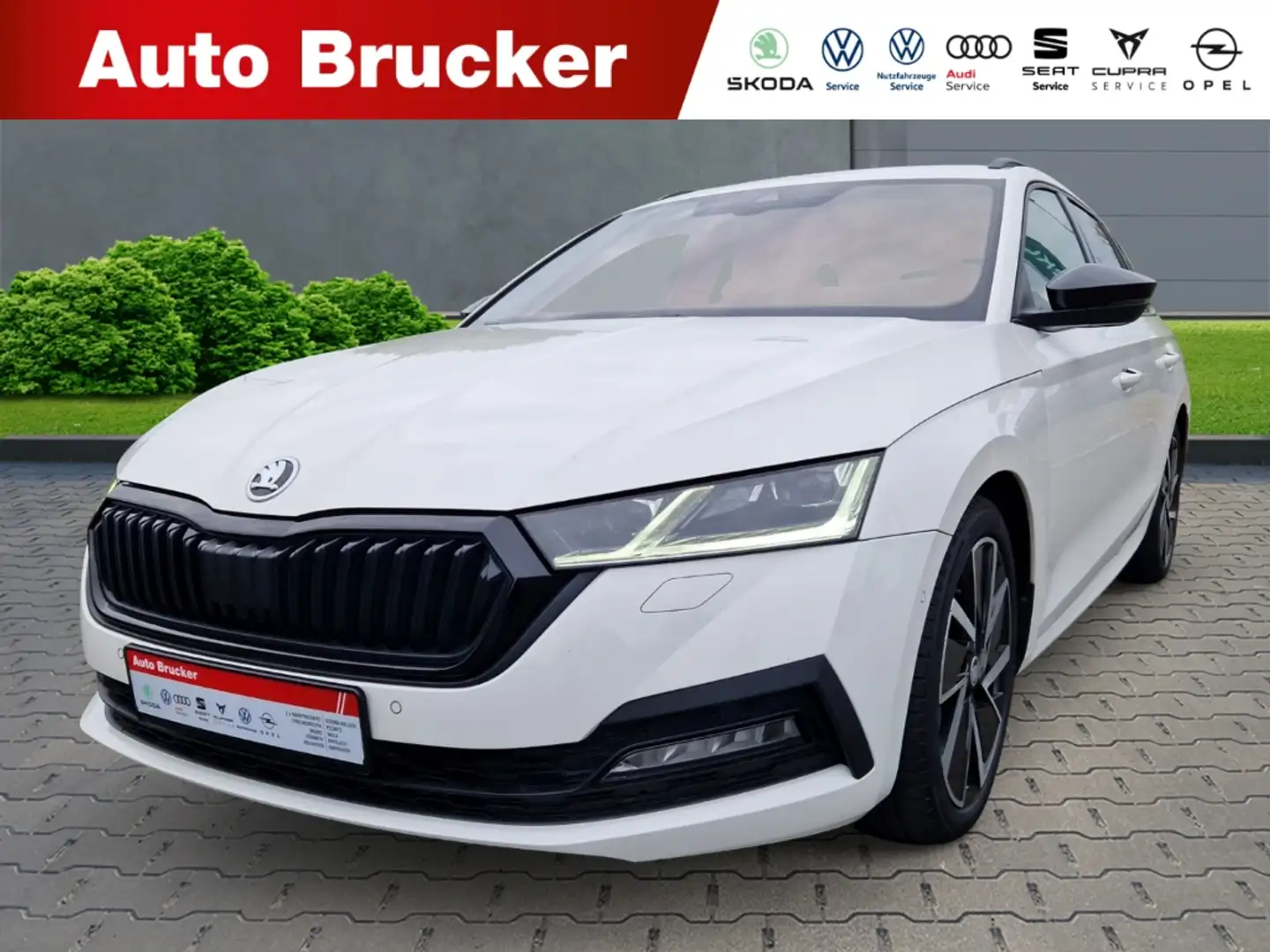 Skoda Octavia Combi Style 2.0 TDI+Anhängerkupplung+Navi+el.Sitze White - 1
