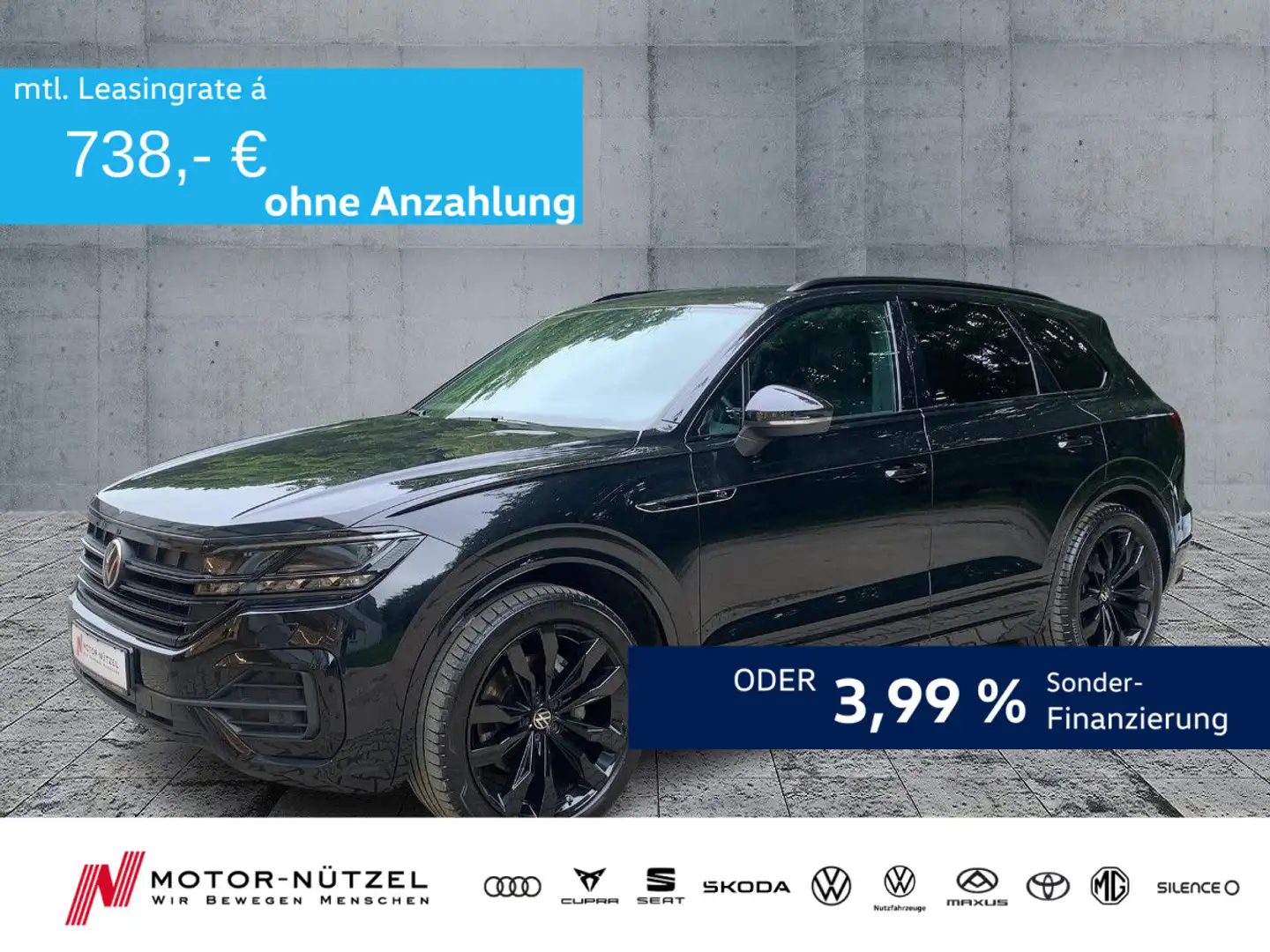 Volkswagen Touareg 3.0 TDI 4M R-LINE MATRIX+LUFT+NAV+STDHZG Noir - 1