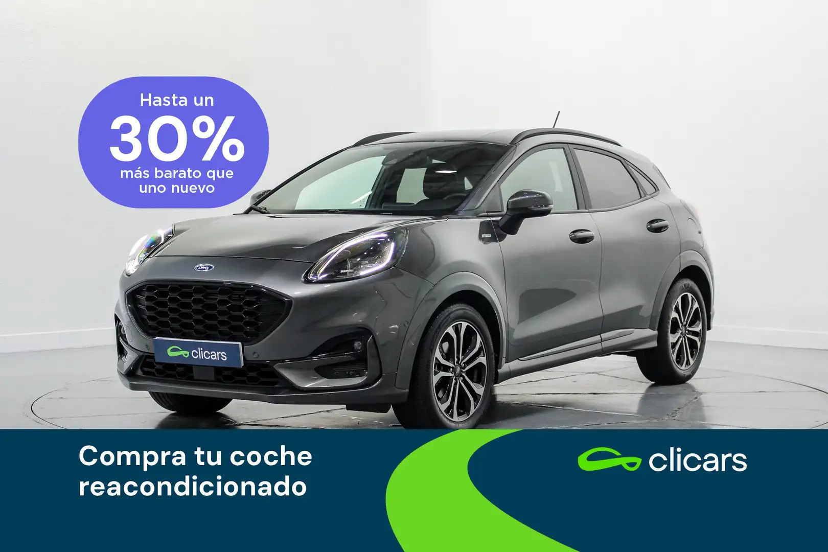 Ford Puma 1.0 EcoBoost MHEV ST-Line Aut. 125 Gris - 1