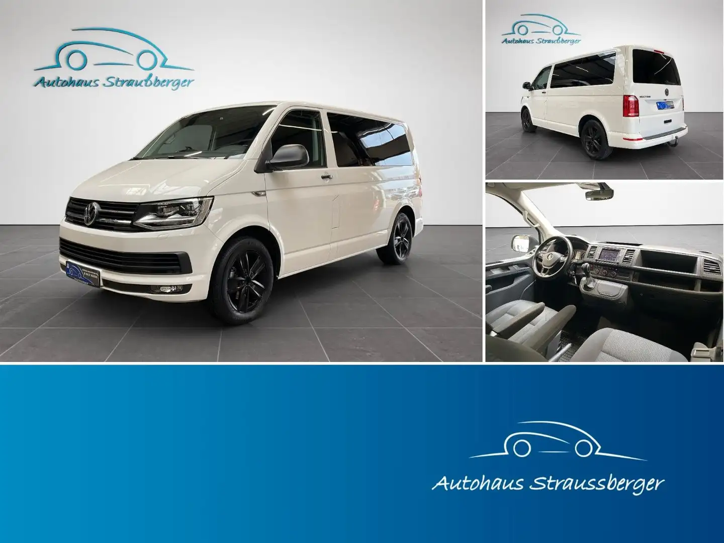 Volkswagen T6 Multivan Temp. AHK LED RFK PDC MFL Klima Weiß - 1